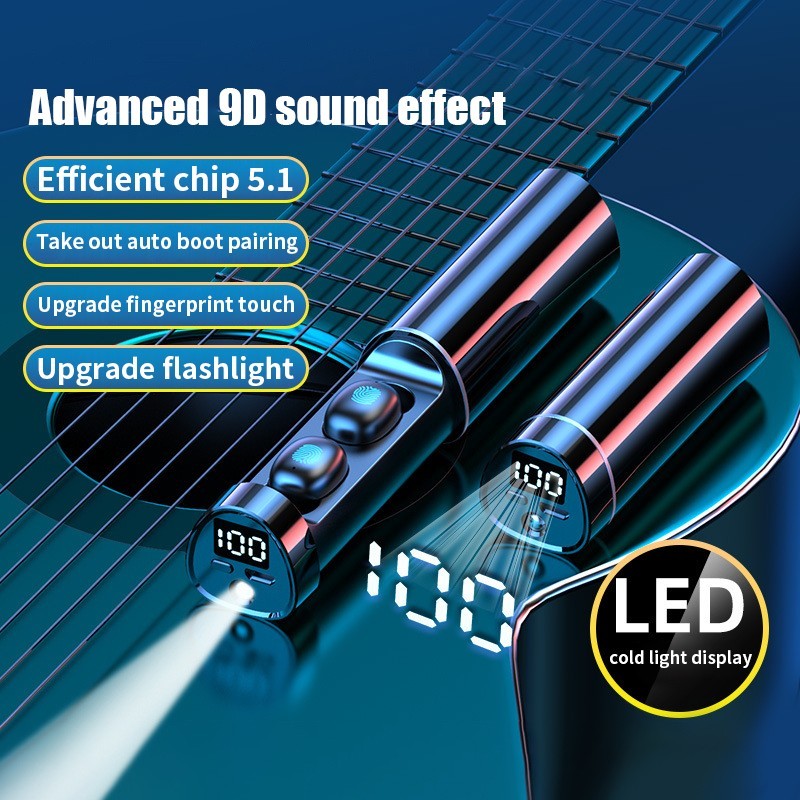 M18 Pro Flashlight Earbuds Images