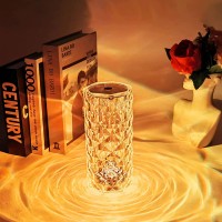 Rechargeable Diamond Crystal Multicolor Table Lamp-touch, Remote