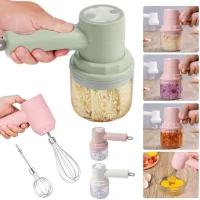 3 in 1 rechargeable kitchen tool, chopper, blender beater